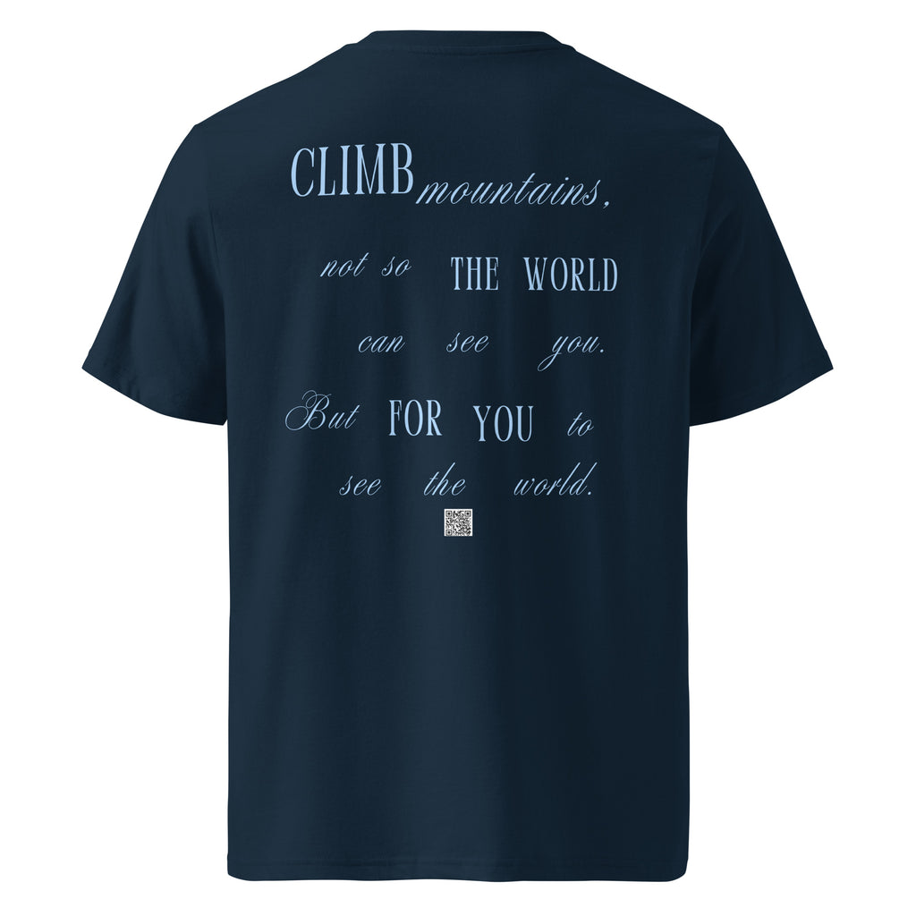 Unisex organic ribbed neck t-shirt